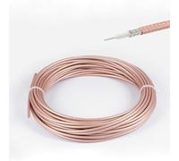 POBADY RG316 Cable coaxial de baja pérdida RF los 50ohm los 23.8FT/10M Brown