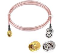 POBADY SMA macho a BNC cable coaxial RF macho 50ohm SMA a BNC RG316 cable de puente 3FT/1M para antenas radio de jamón dispositivos LAN inalámbricos Radios Wi-Fi