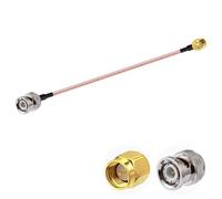POBADY SMA macho a BNC Cable coaxial RF macho 50ohm SMA a BNC RG316 Cable de puente 6 pulgadas/15 cm para antenas Radio de jamón Dispositivos LAN inalámbricos Radios Wi-Fi