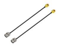 POBADY SMA macho a BNC hembra RF cable coaxial RG316 15 cm/6 pulgadas para Walkie Talkie Jamón Radio Antenas PC LAN USB Raspberry Pi TYT Icom (2 piezas)
