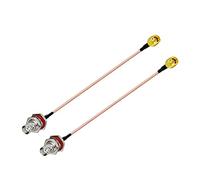 POBADY SMA macho a BNC macho RF cable coaxial RG316 15CM/6 pulgadas (2pcs) para Walkie Talkie Jamón Radios Antenas PC LAN USB Raspberry Pi TYT Icom