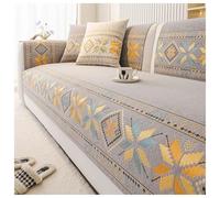 Pobbycrafm Funda para Sofa Chaise Longue, Antideslizante Cubre Sofa en Forma de L, Chenilla Universal Funda de Sofá de 1/2/3/4 plazas D 90x240cm
