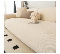 Pobbycrafm Funda para Sofa Chaise Longue, Funda de Sofa con Base Antideslizante, Sofa Cover Universal Funda Sofá Esquinero En Forma De L Fácil de Poner y Lavar Beige 110x280cm