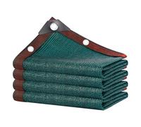 Pobbycrafm Red de Sombra Exterior con Ojales, Vela Toldos Exterior Solar Sombra Paño Rectangular Resistente a Los Rayos UV para Terraza, Coche, Piscina, Patio, Balcón, Verde 5x5m