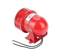pobre Sirena eléctrica, 220V 120DB Rojo Mini Alarma de Motor zumbador de Metal Sirena Mini de Alarma de Motor de Metal para fábrica, construcción, Dispositivo de Falla en la Carretera pr