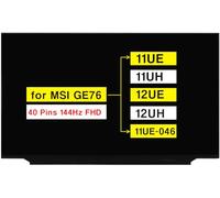 POBRIDA Pantalla de repuesto B173HAN04.9 para portátil MSI GE76 Raider 11UE 11UH 12UE 12UH 11UE-046 de 17.3 pulgadas FHD 1920 x 1080 40 pines 144Hz panel de pantalla LCD no táctil