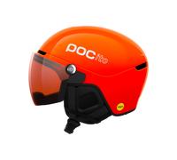 POC - Cascos esquís niños - POCito Obex Visor Fluorescent Orange/Clarity POCito/Partly Sunny/Light Orange - Talla 51-54 cm - Naranja Naranja 51-54 cm