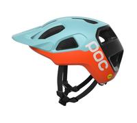 POC Cularis Indicolite Blue Matt/Carnelian Orange Matt Casco de ciclismo L