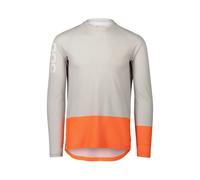 POC MTB Pure LS Jersey, Unisex Adulto, S, Granite Grey/Zink Orange