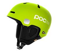 Poc POCito Fornix Casco Nieve, Unisex niños, Amarillo (Fluorescente/Ellow) / Verde, X s-S 51-54