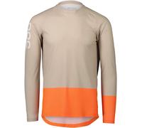 POC - Ropa MTB - MTB Pure LS Jersey Light Sandstone Beige/Zink Orange - Talla S Beige S