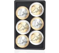 POCARDO Coin Holder | Monedero del tamaño de una Tarjeta de crédito | Pequeño portamonedas silencioso de Aluminio con protección de Fieltro | bloqueadores RFID