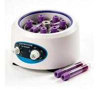 POCDOKYZ Mini centrífuga de baja velocidad 300-4000 RPM, regulación de velocidad continua y temporizador de 0-60 minutos, capacidad para tubos de 6 × 10 ml para uso en laboratorio de mesa