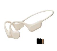 POCDUUA Auriculares De Natación De Conducción Ósea IPX8, Resistentes Al Agua, Inalámbricos, Reproductor MP3 De 64 GB, 10 Horas De Reproducción para Nadar, Correr,White