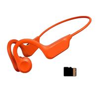 POCDUUA Auriculares De Natación De Conducción Ósea IPX8, Resistentes Al Agua, Inalámbricos, Reproductor MP3 De 64 GB, 10 Horas De Reproducción para Nadar, Correr,Orange