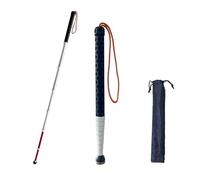 POCDUUA Bastón Plegable De Aleación De Titanio De 8 Secciones para Ciegos: Bastón Telescópico Reflectante con 2 Puntas, A Prueba De Golpes Y Portátil, Ayuda para Caminar para Personas con,128cm