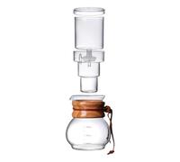 POCDUUA Cafetera Vidrio para Café FríO, Cafetera Goteo Agua Y Hielo Ajustable 400 Ml, Juego Con Gotero Vidrio Borosilicato Doble Pared, ExtraccióN Baja Temperatura para Hogar Oficina O SalóN Té
