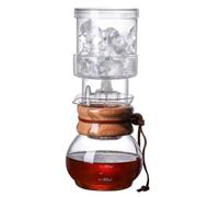 POCDUUA Hervidor Café Cafetera PráCtico Hervidor Café Vidrio Gotero Hielo Creativo Cafetera Olla FríA Resistente Gotero De Café Cafetera De Aproximadamente 400 Ml for El Hogar Y La Oficina