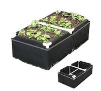 POCDUUA Jardinera Elevada De Tela con Estructura, Jardinera Rectangular Transpirable De Tela No Tejida para Cultivar Tomates, Patatas, Zanahorias, Fresas Y Flores, Fácil De Instalar.,100 * 50 * 30cm