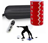 POCDUUA LáMpara Entrenamiento ReaccióN 4/6/8/10 Pulgadas Luz Fitness áGil 4 Modos Y 4 Colores Luz con Control Remoto Entrenamiento CoordinacióN Mano-Ojo con Velocidad Agilidad Que Mejoran,6 Lights