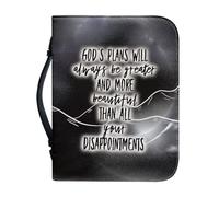 Poceacles Funda de la Biblia para hombre, funda para libro de la Biblia, los planes de 60D siempre serán mayores y más hermosos que todas tus decepciones, bolsa de la Biblia, 2XL, Los planes de los