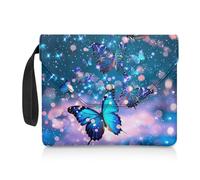 Poceacles Funda para libro con cierre a presión y bolsillo extra para novelas, bolsa protectora portátil de libros de la Biblia con correa, adecuada para los amantes de los libros, compañeros de