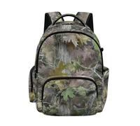 Poceacles Mochila escolar de gran capacidad para niñas y niños, mochila de viaje, mochila para laptop, para niños y adolescentes, Camo Hunting Forest Gray Green, 17", Mochilas daypack