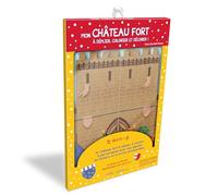 Pochette - Mon château fort à déplier, colorier et décorer !: avec un dépliant à compléter, une planche d'autocollants et un livret