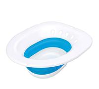 Pochik Baño Sitz, baño para hemorroides, baño para asiento de inodoro, cuidado posparto, kit de baño para mujeres, plegable, agujeros de drenaje, área de asiento más ancha, cuenco más profundo