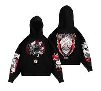 pochikiki- Anime DA DA Dan Sudadera Anime Pullover Momo Ayase Okarun Graphic Printed Sudadera Hombres Vintage Gothic Hoodies