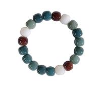 pochikiki- Ansiedad Pulseras Bodhi Natural Mala Oración Cuentas Elástico Stretch Pulsera de cuentas Buena Suerte Saludable Multi Color Bead