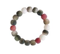 pochikiki- Ansiedad Pulseras Bodhi Natural Mala Oración Cuentas Elástico Stretch Pulsera de cuentas Buena Suerte Saludable Multi Color Bead