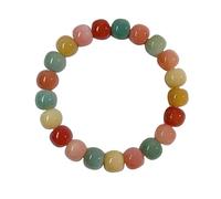 pochikiki- Ansiedad Pulseras Bodhi Natural Mala Oración Cuentas Elástico Stretch Pulsera de cuentas Buena Suerte Saludable Multi Color Bead