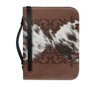 pochikiki-brand Funda para Biblia con cita bíblica y cremallera con cruz y frase de Dios para libros bíblicos bolsos de iglesia funda protectora transporte cuero PU bolso de mujer