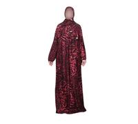 pochikiki-brand Vestidos musulmanes para las mujeres Elegante ropa de oración para Hijab musulmán con capucha Maxi Robe Dubai Kaftan Jilbab Burqa manga larga Abaya vestidos islámicos turcos