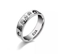 pochikiki- EVA Evangelion Anime Periféricos Asuka Langley Soryu Ayanami Rei Personaje Anillos Unisex Tallas disponibles Anillos Joyería
