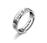 pochikiki- EVA Evangelion Anime Periféricos Asuka Langley Soryu Ayanami Rei Personaje Anillos Unisex Tallas disponibles Anillos Joyería