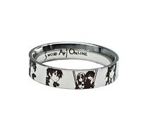 pochikiki- SAO Sword Online Anime Periféricos Kirigaya Kazuto Yuuki Asuna Personaje Anillos Unisex Tallas disponibles Anillos Joyería