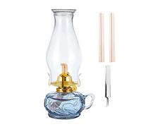 POCHY Lámparas de Aceite Lámpara de Aceite de Gran Capacidad, lámpara de Queroseno Grande, lámpara de huracán para Interiores con Mango para decoración de Granja de Emergencia en el hogar Tradición