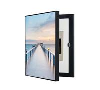 Ocultar Contador Tapa Decorativa Tapa del Medidor Eléctrico Montaje en Pared Moderna Caja Eléctrica Contadores De Caja Cubierta(A,45X55CM/17.7x21.6in)