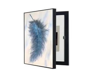 POCHY Ocultar Contador Tapa Decorativa Tapa del Medidor Eléctrico Montaje en Pared Moderna Caja Eléctrica Contadores De Caja Cubierta(B,40X60CM/15.7x23.6in)