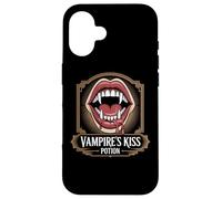 Poción de Beso de Vampiro, diseño gótico de colmillo Carcasa para iPhone 16