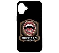 Poción de Beso de Vampiro, diseño gótico de colmillo Carcasa para iPhone 16 Plus