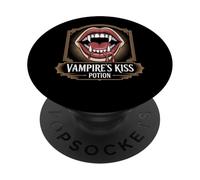 Poción de Beso de Vampiro, diseño gótico de colmillo PopSockets PopGrip Adhesivo