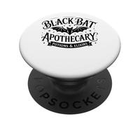 Pociones y elixires de boticario de murciélago Negro PopSockets PopGrip Adhesivo
