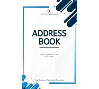 Pocket Address Book with Alphabetical Tabs - Small Purse Size (5x8) with Calendar & Birthday Reminder: Compact Journal to Record Telephone Number, ... and Notes for Home and Office (A-Z Index)