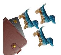 Pocket Animal Hug Tokens, Mini Fomento Set de tarjetas, Inspirational Menssage Accessories, 5 x 4 x 1 cm, lindo regalo portátil de 3 piezas, Assorted Animals for Teens Studying Travel Work Wellness