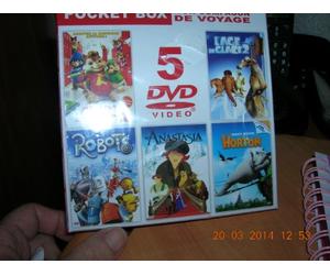 ¨POCKET BOX MON COMPAGNON DE VOYAGE 5 DVD VIDEO
