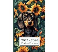 Pocket Calendar 2025-2026 for Purse: 2 Year Pocket Planner January 2025 - December 2026 - For Dachshund Lovers