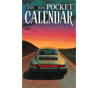 Pocket Calendar 2025-2026: Two-Year Monthly Planner for Purse, 24 Months from January 2025 to December 2026 with Inspirational Quotes | Vintage Car Pulp Art Cover